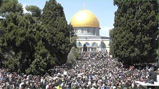 صلاة الفجر وخطبة وصلاة عيد الأضحى 10 ذو الحجة 1445   10 Dhul-Higah 1445 from the blessed Al-Aqsa