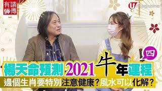 【#牛年健康運2021】楊天命預測2021牛年運程（四）邊個生肖要特別注意健康？風水可以化解？