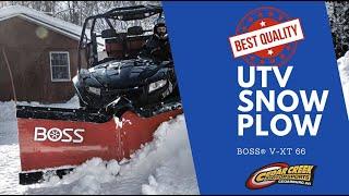 Best Quality UTV Snow Plow 2024 | Boss V-XT Plow Walkaround