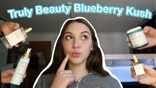 Trying Truly Beauty's Blueberry Kush Collection!