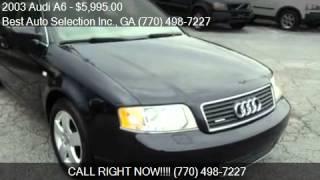 2003 Audi A6 for sale in Stone Mountain, GA 30083 at the Bes