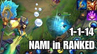 NAMI in RANKED | Diamond Ranked Gameplay | League of Legends: Wild Rift Patch 2.2