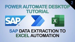 Automate SAP data extraction to Excel with Power Automate Desktop - No Coding Required.