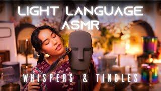 Light Language Relaxing Whispers With Feather Tingles!