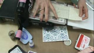 Scrapbooking Made Simple uses the NEW "Ink Its"  Letter Press Plates by Sizzix