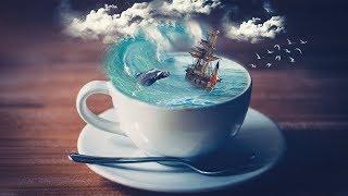 Cup Sea Photoshop Manipulation Tutorial