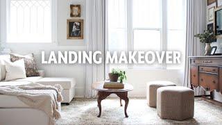 THE FULL REVEAL OF MY LANDING MAKEOVER | adding my LINSY HOME sofa + a gallery wall