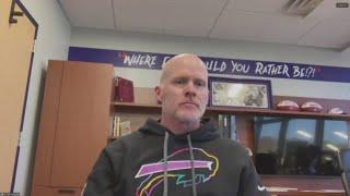 Bills Coach Sean McDermott speaks to media Monday