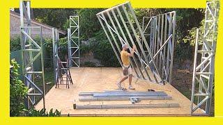  How to FRAME Walls   Steel Framing / TINY HOUSE 7 X 4,80  Drywall