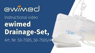 Instructional video | ewimed drainage set 2000ml / Utbildningsvideo  (art. 50-7505)