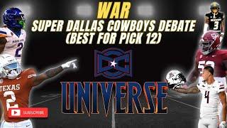 WAR (Super #DallasCowboys debate)(Best for Pick 12)