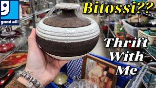 Bitossi at Goodwill?? | Thrift With Me | Goodwill