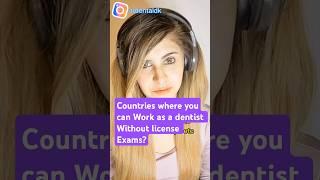 Work as a dentist without license exams?#dentistry#dentalexam#dentalstudies#viralvideo