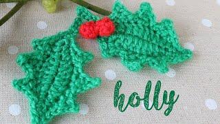 Crochet Holly Leaf