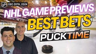 NHL Picks and Predictions Today | Hurricanes vs Capitals | Rangers vs Stars | PuckTime Dec 20