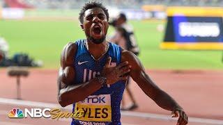 Noah Lyles' dramatic comeback makes him 200m world champion in Doha | NBC Sports