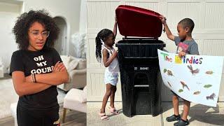 SIBLINGS REGRET THROWING AWAY SISTER SCIENCE PROJECT.