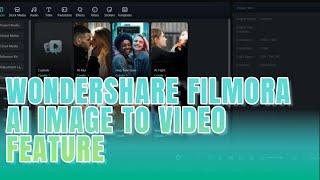 First time using the Wondershare Filmora AI Image to Video HOW TO