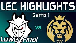 G2 vs MDK Highlights Game 1 | LEC Lower Final 2024 | G2 Esports vs MAD Lions KOI by Onivia