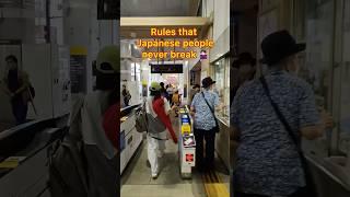 Strict Rules That Japanese People NEVER Break 🫣#japan #tokyo #travel #shorts #facts