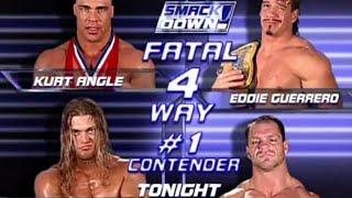 Kurt Angle vs Edge vs Chris Benoit vs Eddie Guerrero SmackDown! 12/5/2002 Highlights