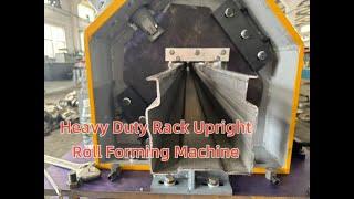 Heavy Duty Rack Upright Roll Forming Machine#asrs #warehouse