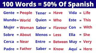 100 Most Common Spanish Words