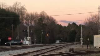 CSX F741-29 SB by Aberdeen NC at Dusk