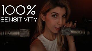 100% SENSITIVITY INAUDIBLE WHISPERS [ASMR] [Intense, Natural Mouth Sounds & Hand Movements]