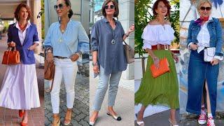 Natural Older Women OVER 50 60 70 |New Trends Fashion For Women |Autumn/ Winter|Fall Fashion 2024