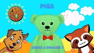 Funky the Green Teddy Bear – Pigs. Preschool Fun for Everyone! Series 3 Episode 7