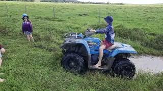 2017 400cc quad bogged