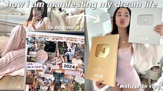 how to actually manifest ur dream life ˗ˏˋˎˊ˗  making a 2024 vision board like a PRO!