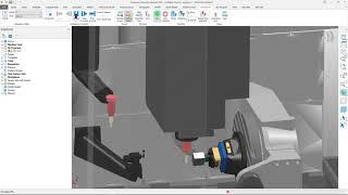 Cnc machining simulation a complete part in one setup -5axis machine haas umc 750