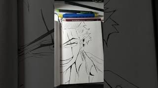 Anime drawing of zoro  one question zoro is strong in one piece please comment #anami #onepiece