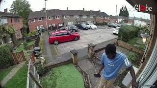 Delivery driver opens front door and drops package inside without waiting for recipient || WooGlobe