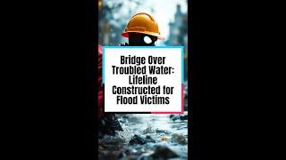 Bridge Over Troubled Water: Lifeline Constructed for Flood Victims