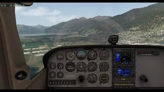 X-Plane VFR flight from Venegono to Locarno LILN - LSZL