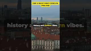 Top 3 Must Visit in Poland: Warsaw, Krakow, Gdansk!  #travelpoland  #travelshorts