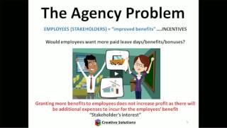 What is the Agency Problem? (Video 9 of Finance for Non-Financial Managers Series)