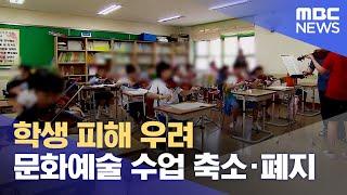 문화예술 수업 축소·폐지‥ 학생 피해 우려 (2024.08.29/뉴스데스크/울산MBC)