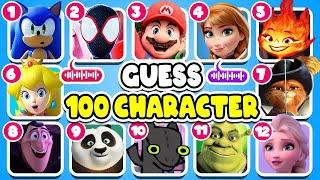 Guess 100 Character By Their Song? | Netflix Puss In Boots Quiz, Sing 1&2, Zootopia lGuess The Song?