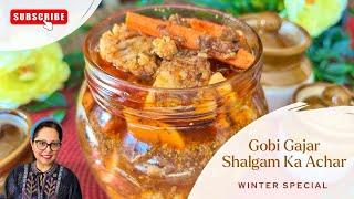 Gobi Gajar Shalgam Ka Achar | Easy Winter Pickle Recipe You’ll Love!