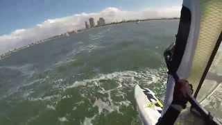 Windsurfing 21/9/14 Shearwater Ave Neilpryde EVO5 6.4m JP Slalom VIII 96L