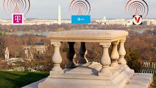 T-Mobile | Verizon | AT&T | Arlington Cemetery, VA | Cellular Performance & Capacity Testing