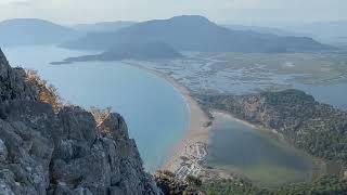 MUĞLA DALYAN İZTUZU PLAJI SEYİR TERASI MANZARA EN ÜST NOKTADAYIZ