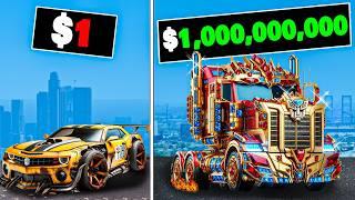 $1 to $1,000,000,000 Transformer Car in GTA 5