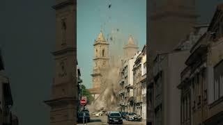 This Church Exploded Instantly! Cars Buried Under Rubble | Visuals Created by AI