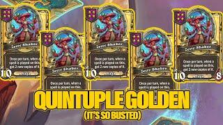 Quintuple Golden Zestys, They Made This Unit Ridiculous | Dogdog Hearthstone Battlegrounds