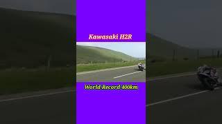 Kawasaki H2R World Record 400-km-h-in-26-sec//Best_Of_Isle_Of_Man_TT_2018.#short#video #kawasaki